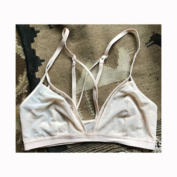 Heidi Klum Intimates Soft PInk Sheer Stretch and Lace Bra New No Tags - Picture 8 of 8